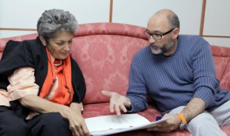 D. Félix Balboa, Presidente de la fundación y Elisabeth Fontana, Embajadora de la Providencia